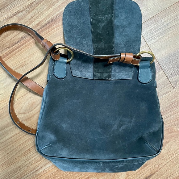 Beautiful Navy Blue Suede Chloe Alexa Bag - EUC ☀️♥️ Host Pick! - Picture 2 of 8